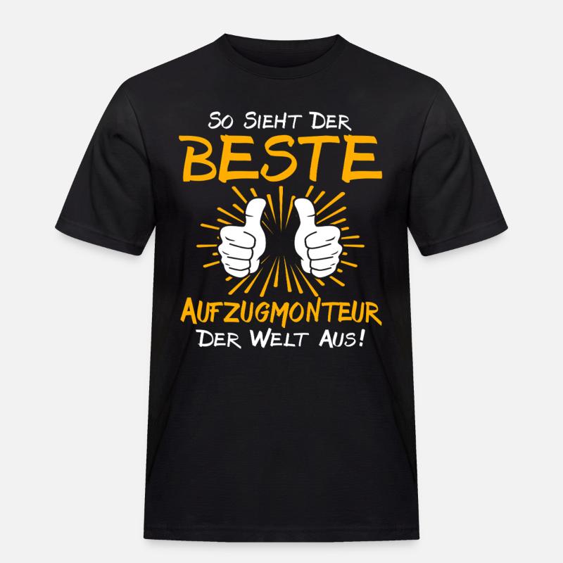 Elevator Technician Gift Idea - Men's Workwear T-Shirt - black