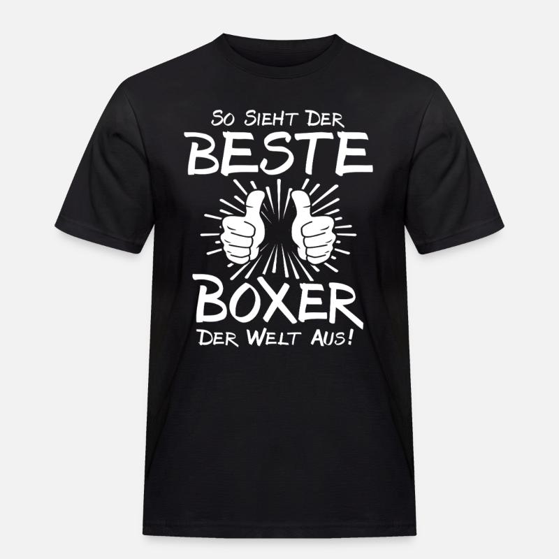 Bester Boxer - Männer Workwear T-Shirt - Schwarz