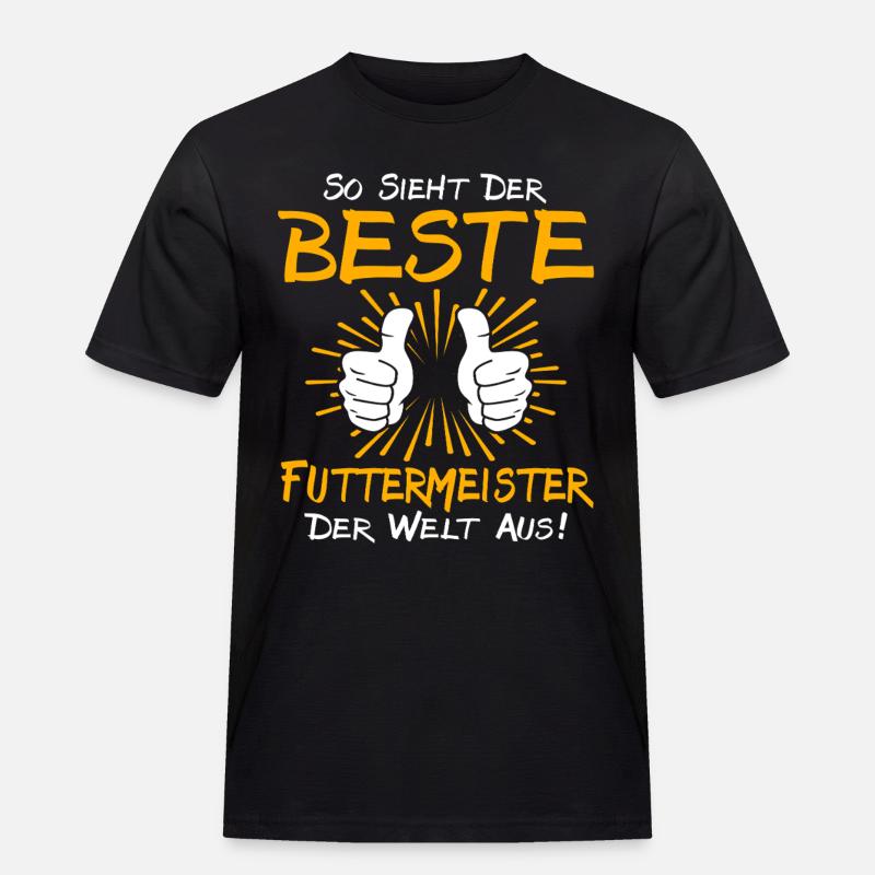Futtermeister Geschenkidee - Männer Workwear T-Shirt - Schwarz
