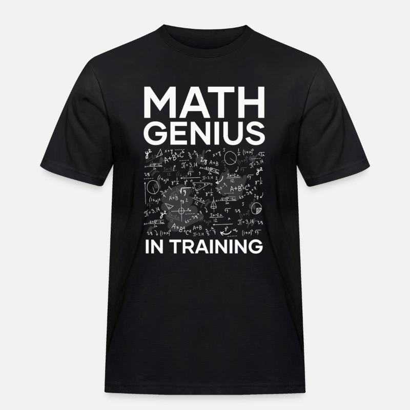 Math Genius in Training - Men's Workwear T-Shirt - black