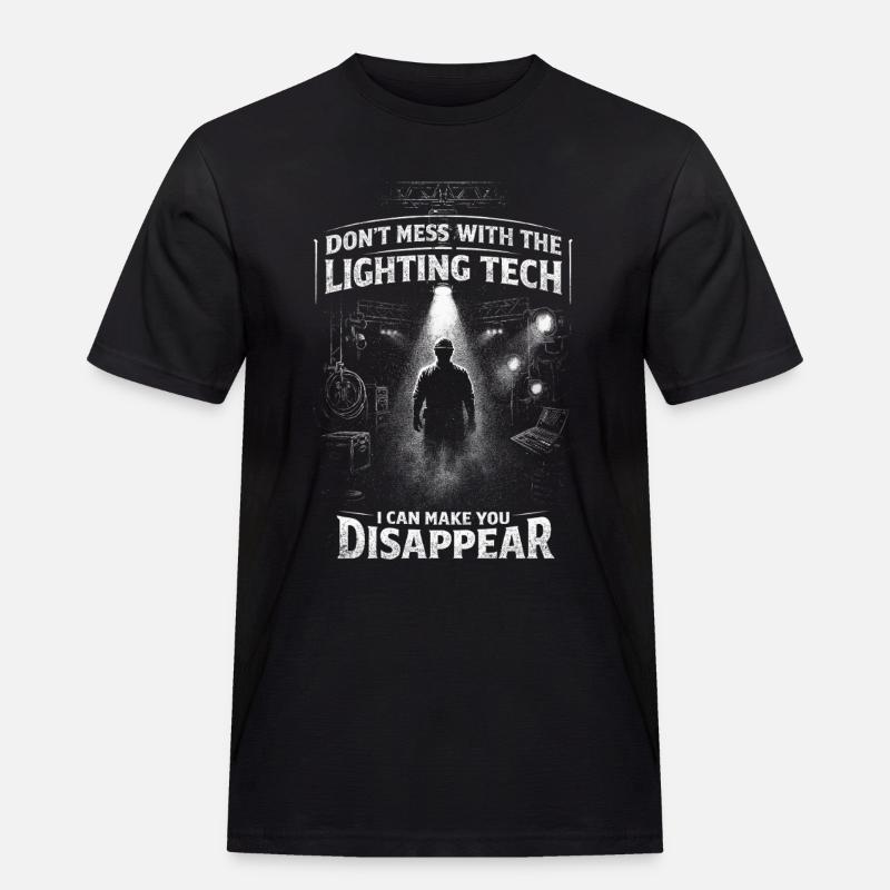 Technicien en éclairage Technicien en éclairage - T-shirt Workwear homme - noir