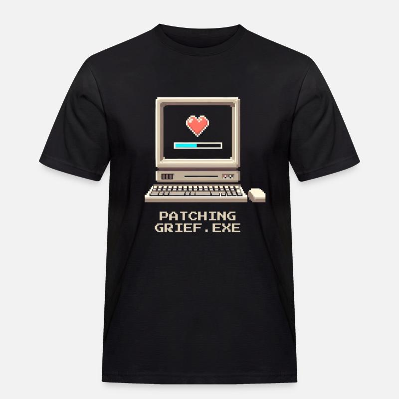 Patch Grief | Undertaker Irony - Men's Workwear T-Shirt - black