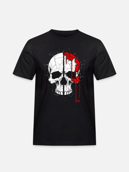Crâne à effet cool - T-shirt Workwear homme - noir