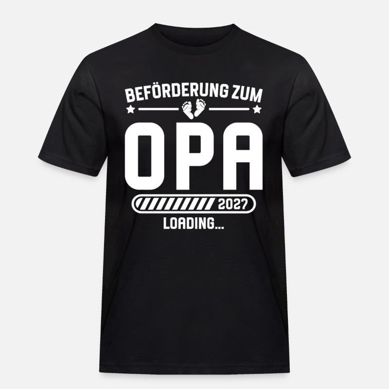 Werdender Opa 2027 Beförderung Schwangerschaft - Männer Workwear T-Shirt - Schwarz
