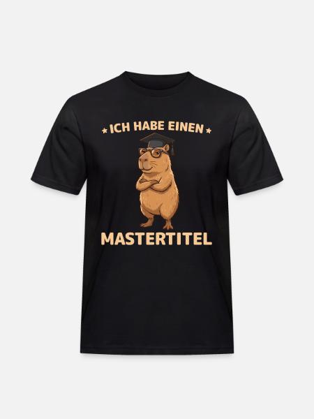 Master 2026 Capybara Master's Exam Passed - Men's Workwear T-Shirt - black