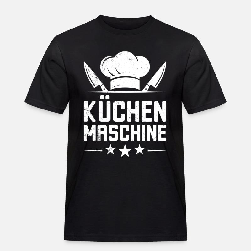 Chef's Clothes KITCHEN MACHINE Fun - Men's Workwear T-Shirt - black