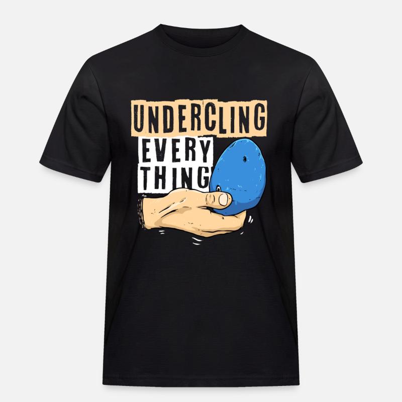 Indoor Klettern Indoorklettern - Männer Workwear T-Shirt - Schwarz