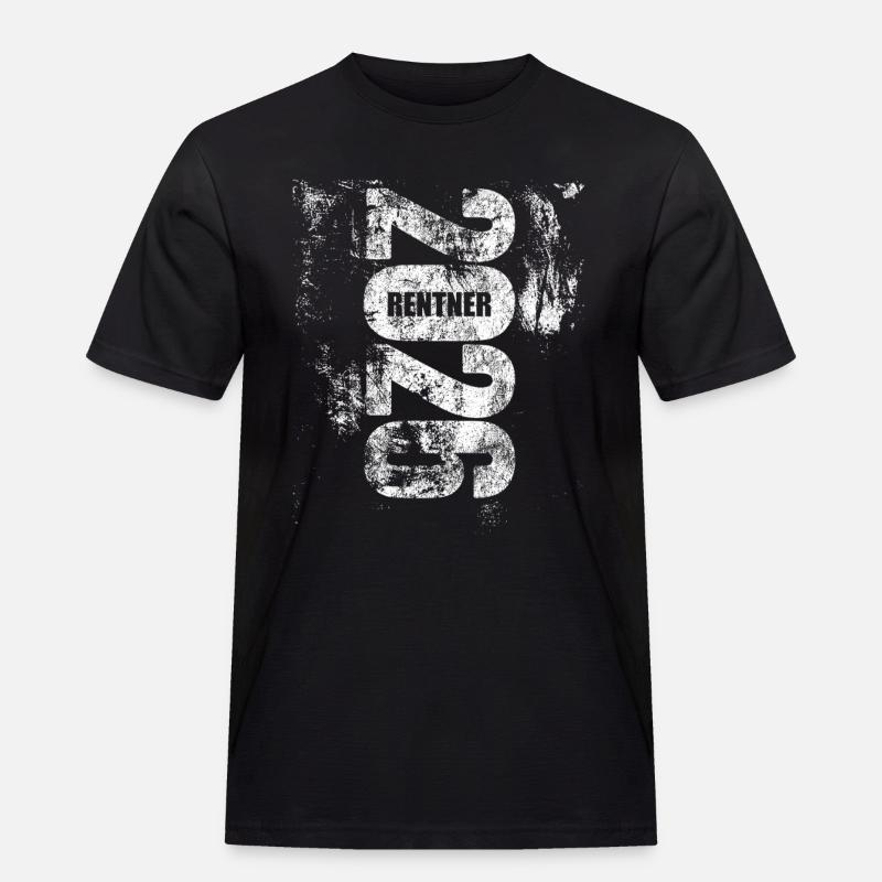 Rentner 2026 | endlich geschafft - Männer Workwear T-Shirt - Schwarz