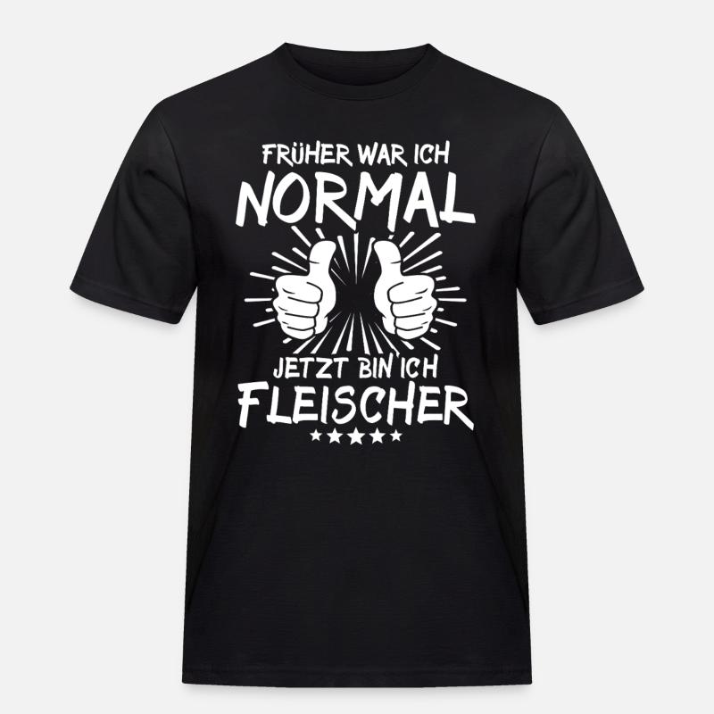 Fleischer - Männer Workwear T-Shirt - Schwarz