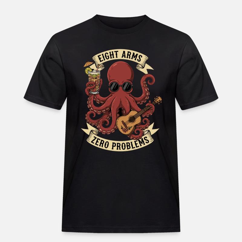 Eight Arms Zero Problems - Men's Workwear T-Shirt - black