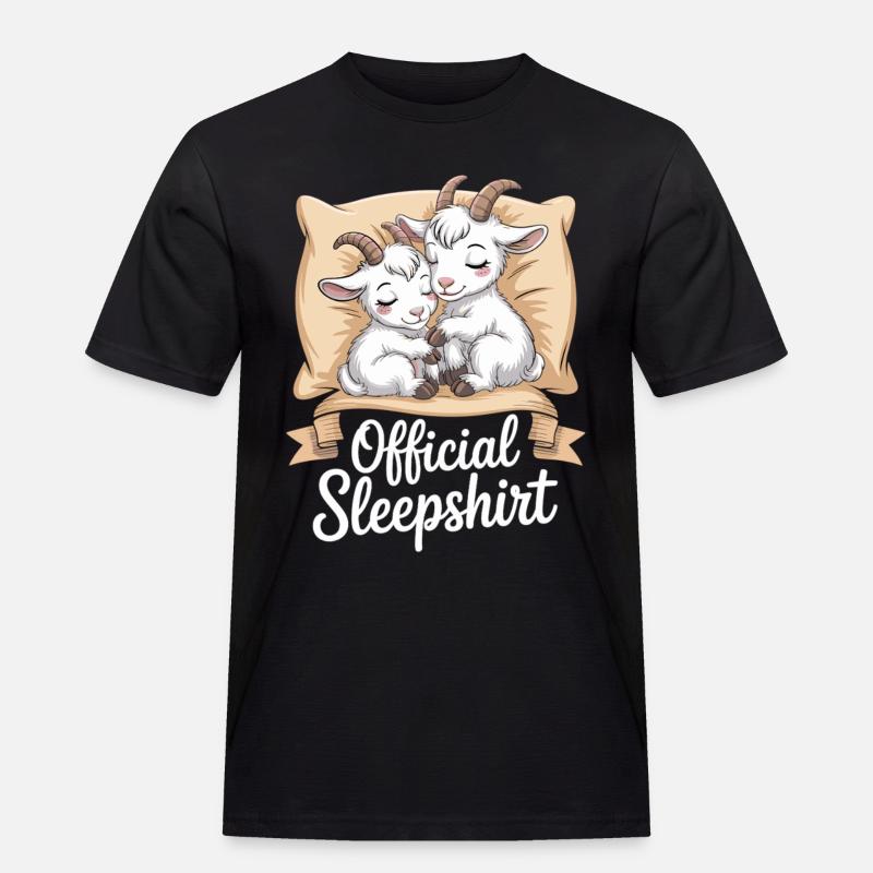 Sovskjorta Getpresentkvällsoutfit - Arbets-T-shirt herr - svart