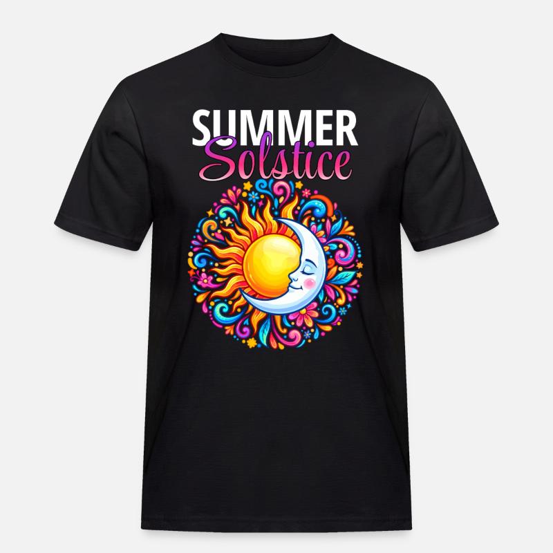 Litha Pagan Solstice d’été Midsommar - T-shirt Workwear homme - noir