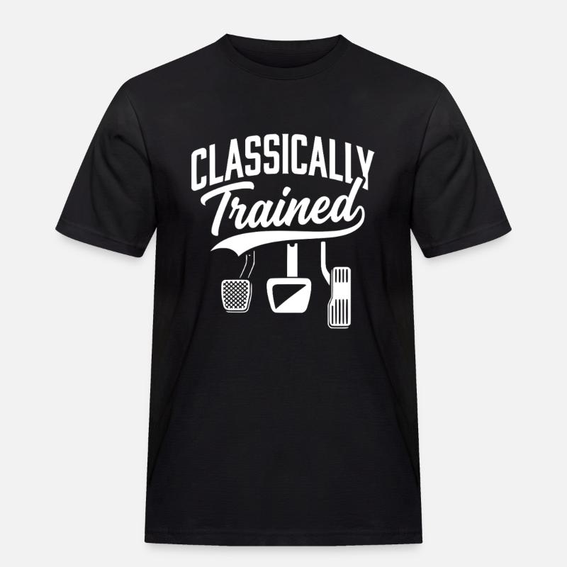 Classically Trained with Dimmer Manual Car  - Männer Workwear T-Shirt - Schwarz