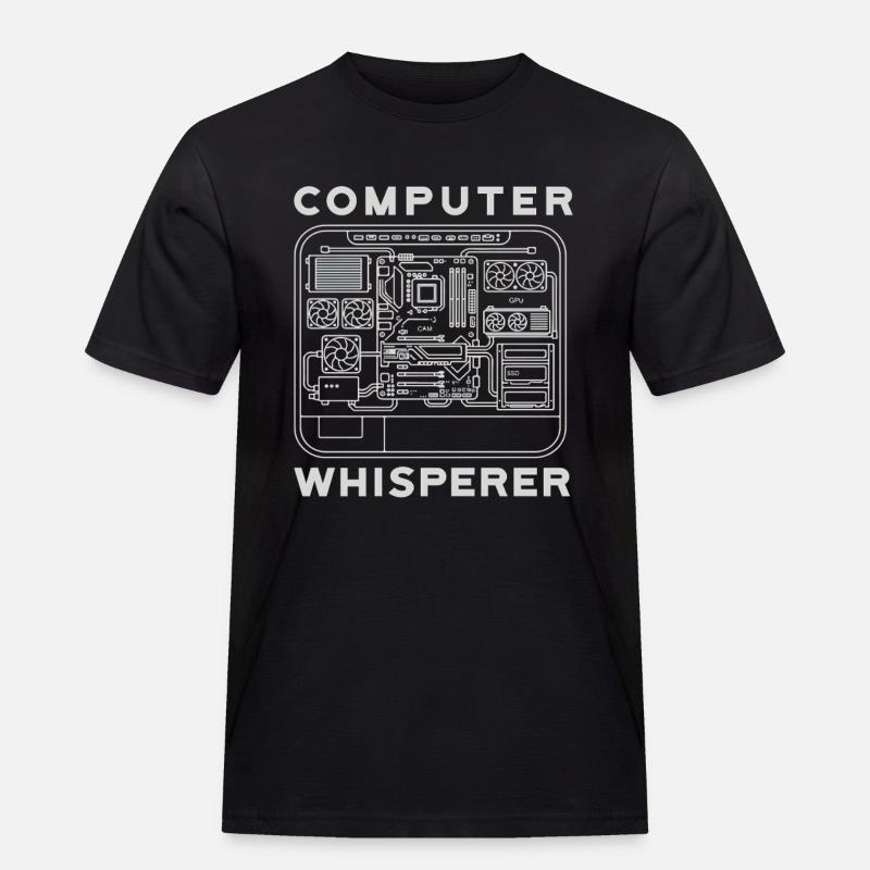 Computer Flüsterer Motherboard Hardware PC - Männer Workwear T-Shirt - Schwarz