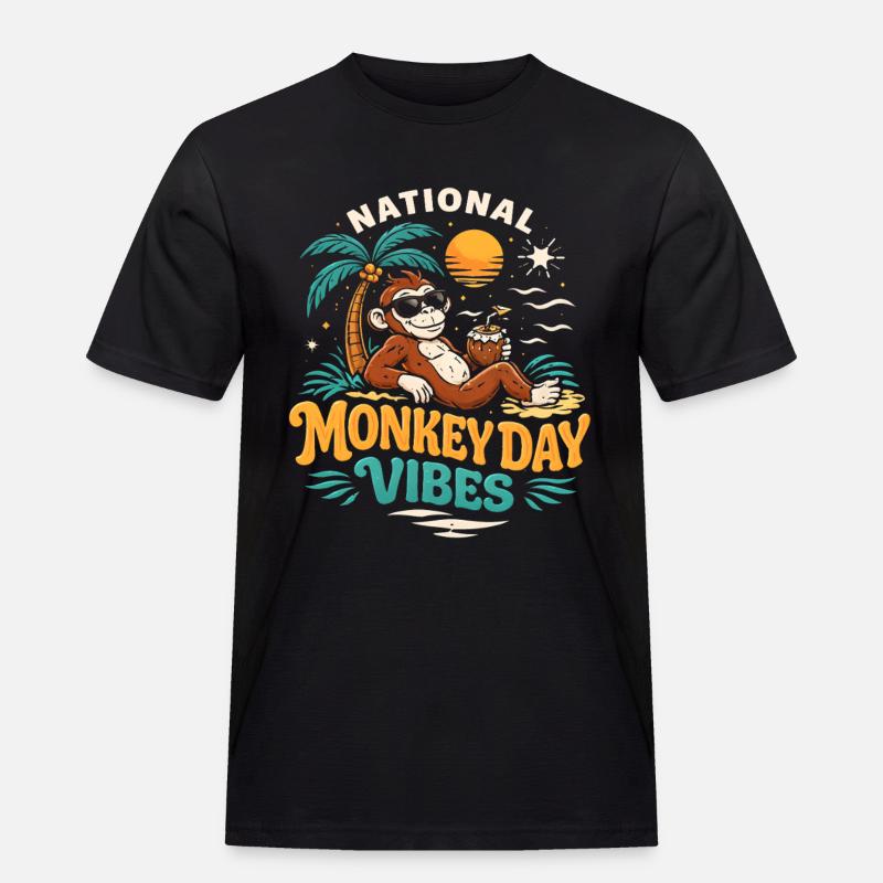 Monkey Day Monkey Day - Men's Workwear T-Shirt - black