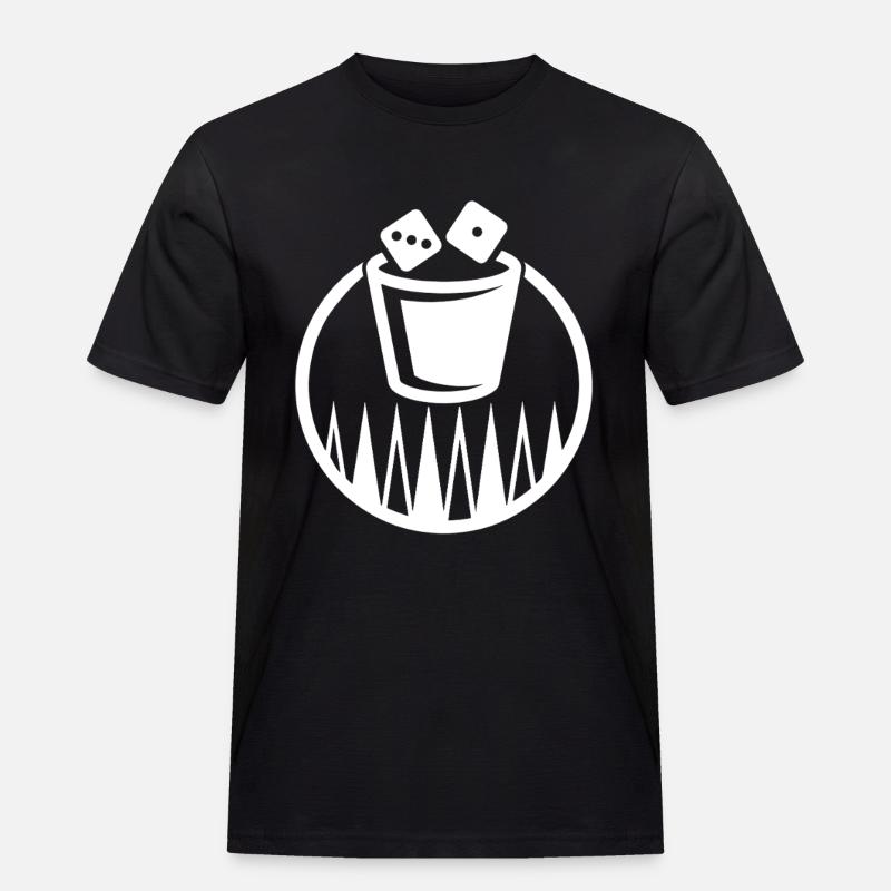 Backgammon | Brettspiel | Geschenk - Männer Workwear T-Shirt - Schwarz