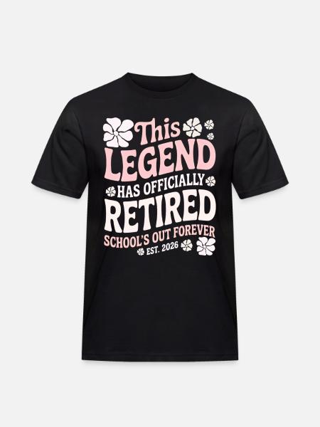 Lehrer-Ruhestandsgeschenke für Lehrer Ruhestand - Männer Workwear T-Shirt - Schwarz