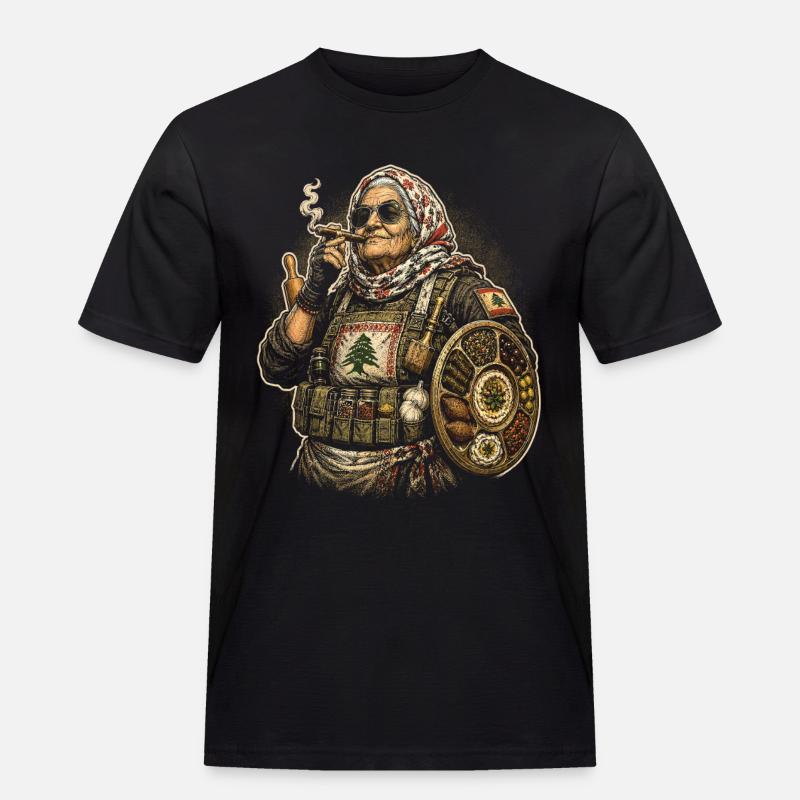 Libanon Libanese - Männer Workwear T-Shirt - Schwarz