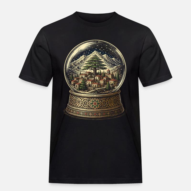 Libanon Libanese - Männer Workwear T-Shirt - Schwarz