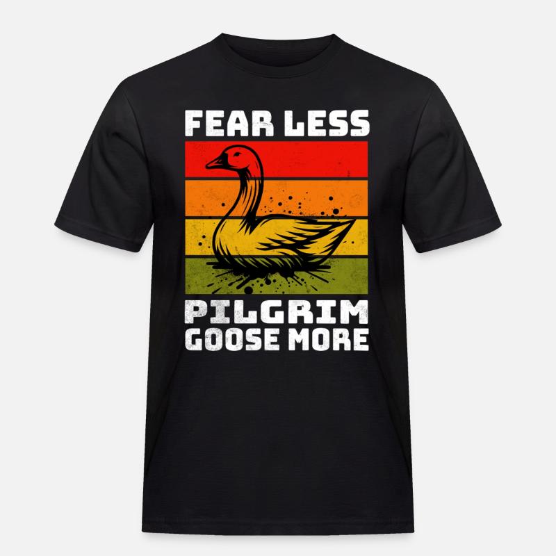 Pilgrim Goose Pilgrim Gans - Men's Workwear T-Shirt - black