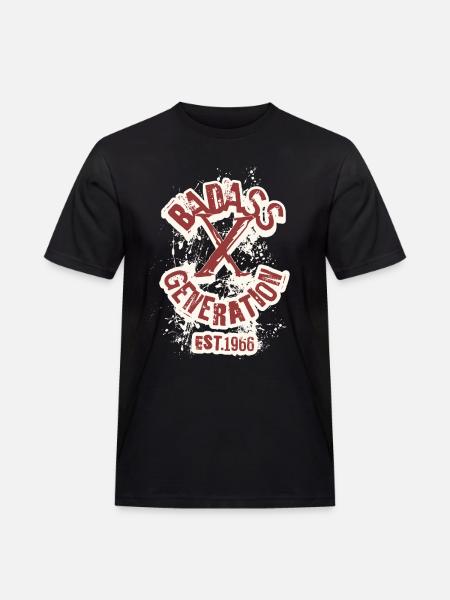 Badass Generation X 1966 - Men's Workwear T-Shirt - black