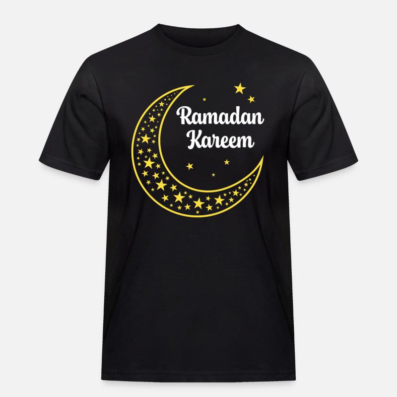 Ramadan Kareem - Männer Workwear T-Shirt - Schwarz