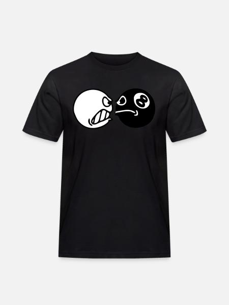 Billardkugeln - Männer Workwear T-Shirt - Schwarz