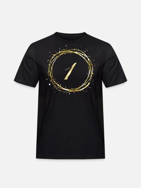 1 - Männer Workwear T-Shirt - Schwarz