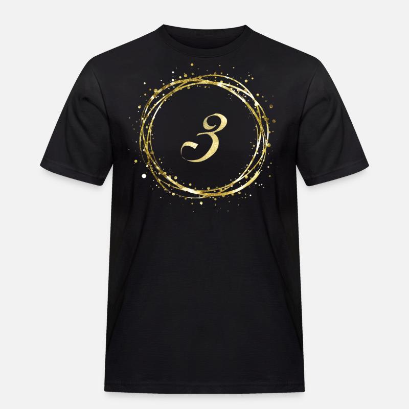 3 - Männer Workwear T-Shirt - Schwarz