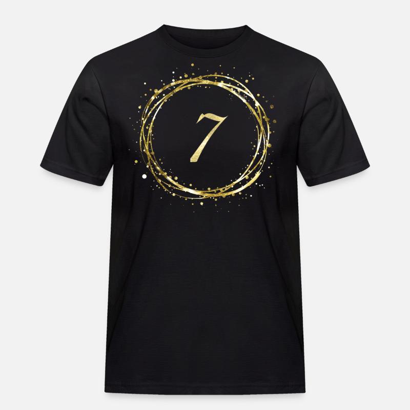 7 - Männer Workwear T-Shirt - Schwarz