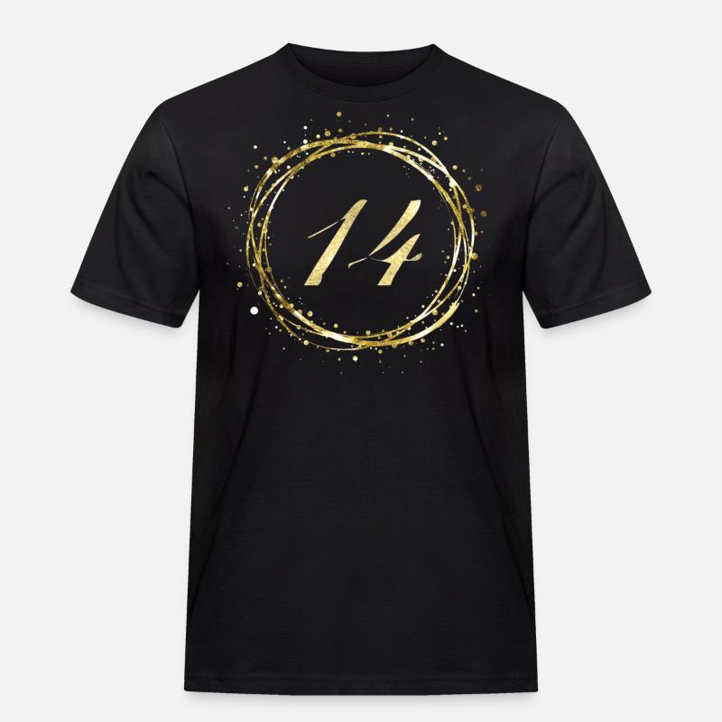 14 - Männer Workwear T-Shirt - Schwarz