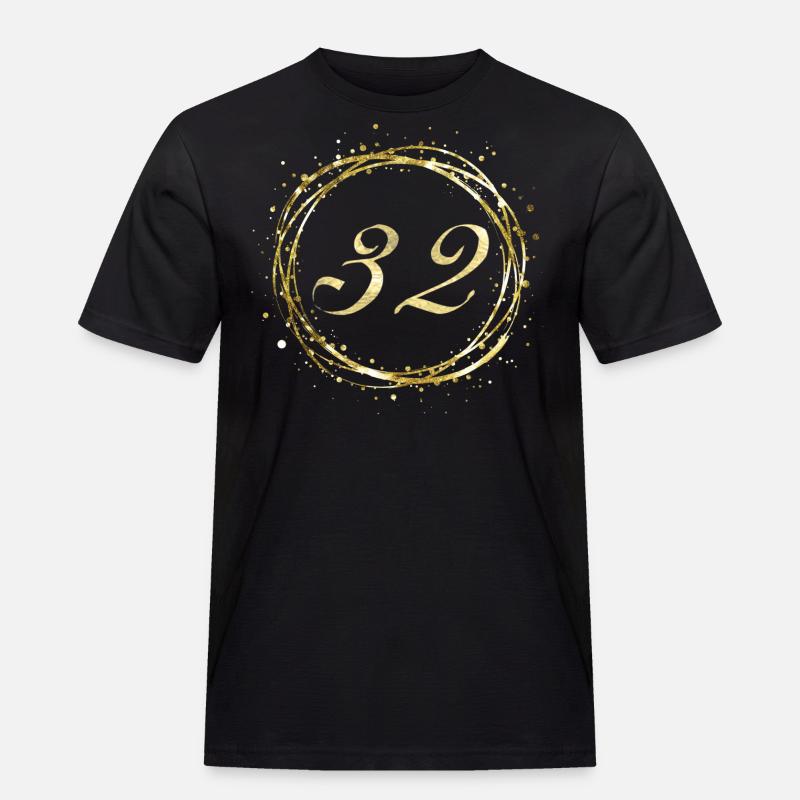 32 - Männer Workwear T-Shirt - Schwarz
