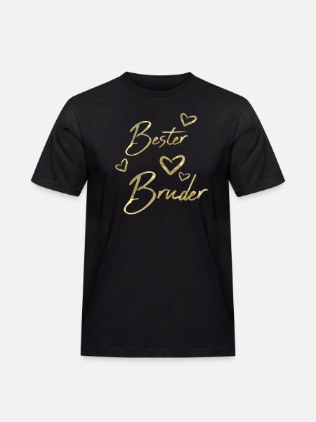 Bester Bruder - Männer Workwear T-Shirt - Schwarz
