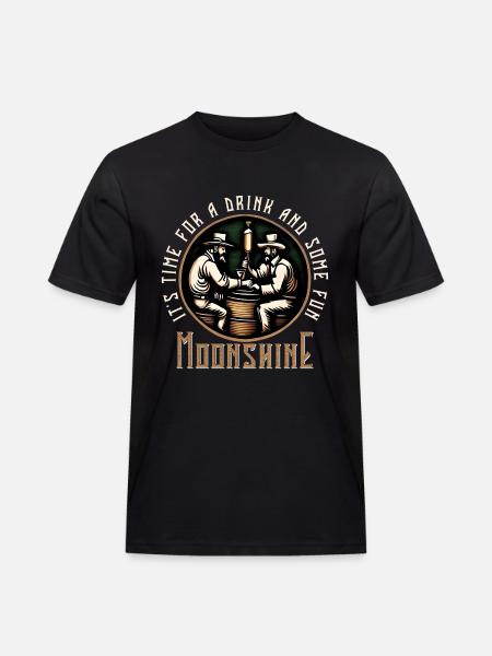 Moonshine Moonshiners Whiskey Lovers - Men's Workwear T-Shirt - black