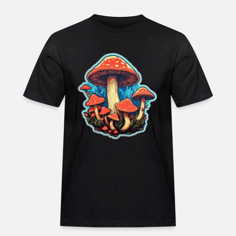 Toadstool Mushroom Mushroom Picker - T-shirt Workwear homme - noir