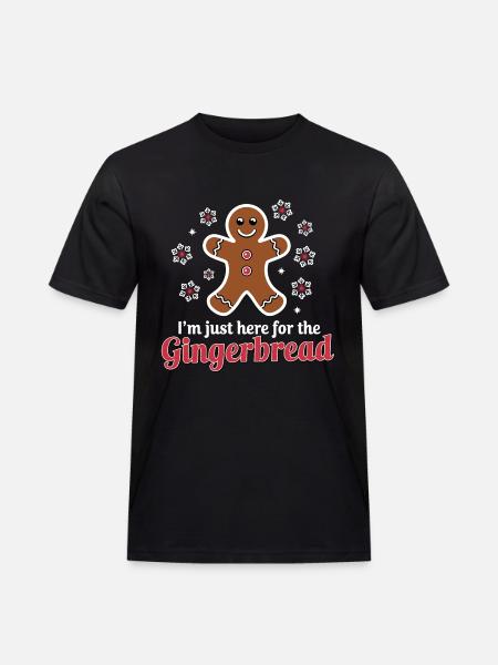 Gingerbread Gingerbread Man Gingerbread Christmas - Men's Workwear T-Shirt - black