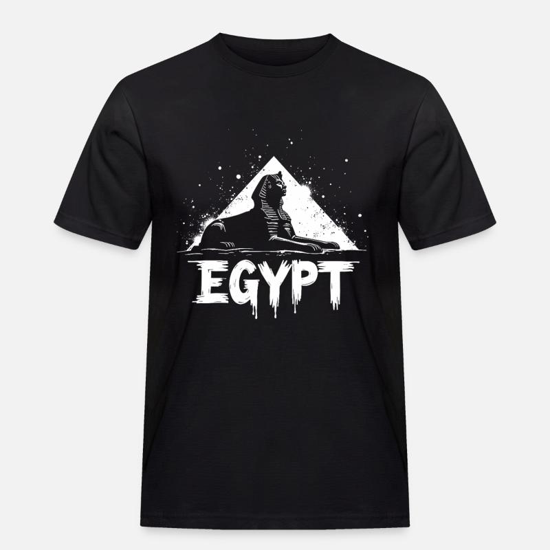 Pyramide du Sphinx d’Égypte - T-shirt Workwear homme - noir