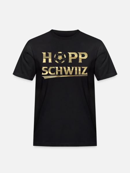 Hopp Schwiiz - Men's Workwear T-Shirt - black