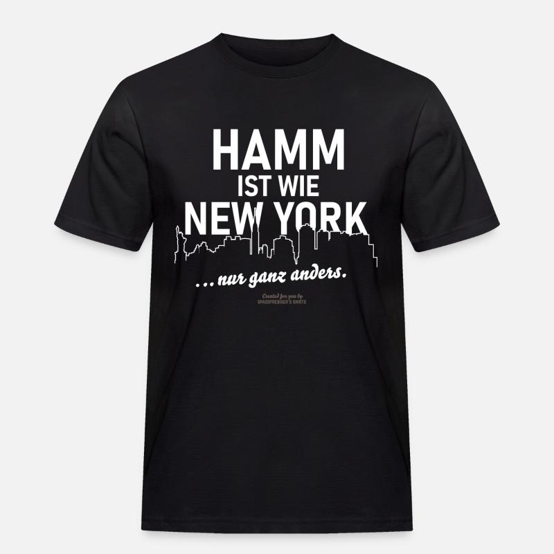 Hamm - Männer Workwear T-Shirt - Schwarz