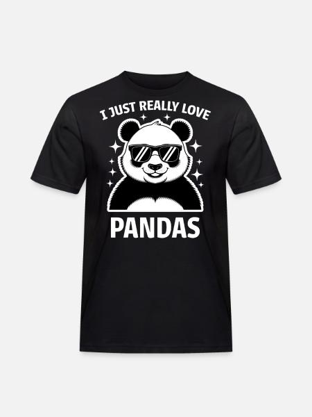 Panda Ordsprog Pandaer Sjov Panda Gave - Herre Workwear T-Shirt - sort