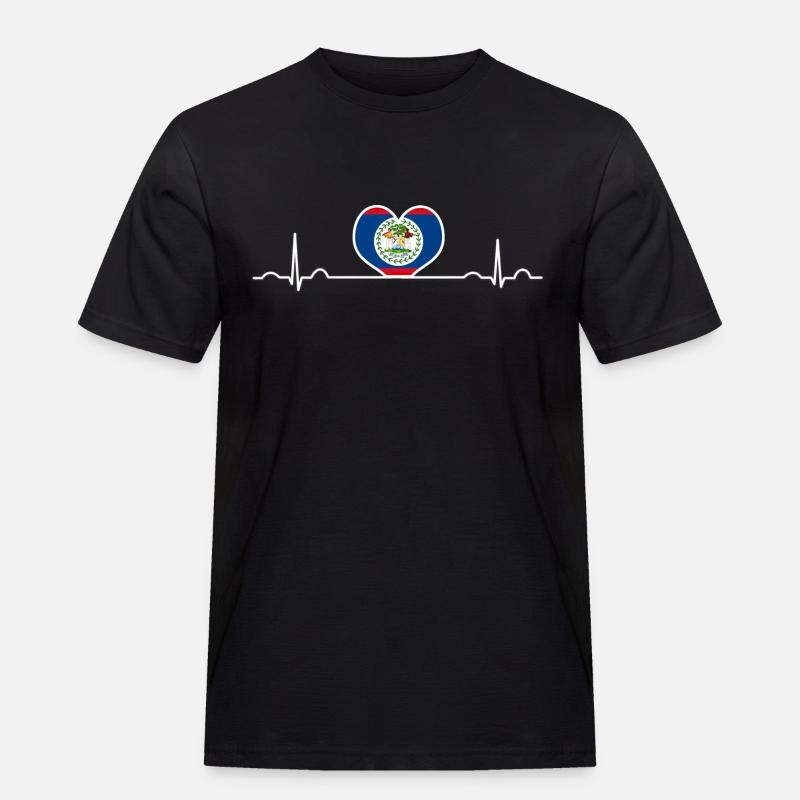 Belize Belmopan - Männer Workwear T-Shirt - Schwarz
