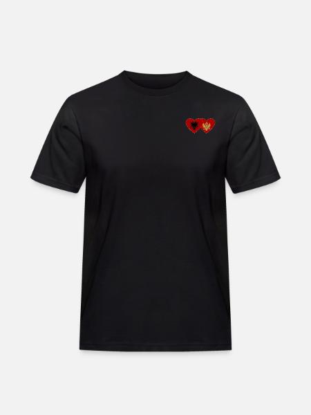 Albania Montenegro flag - Men's Workwear T-Shirt - black