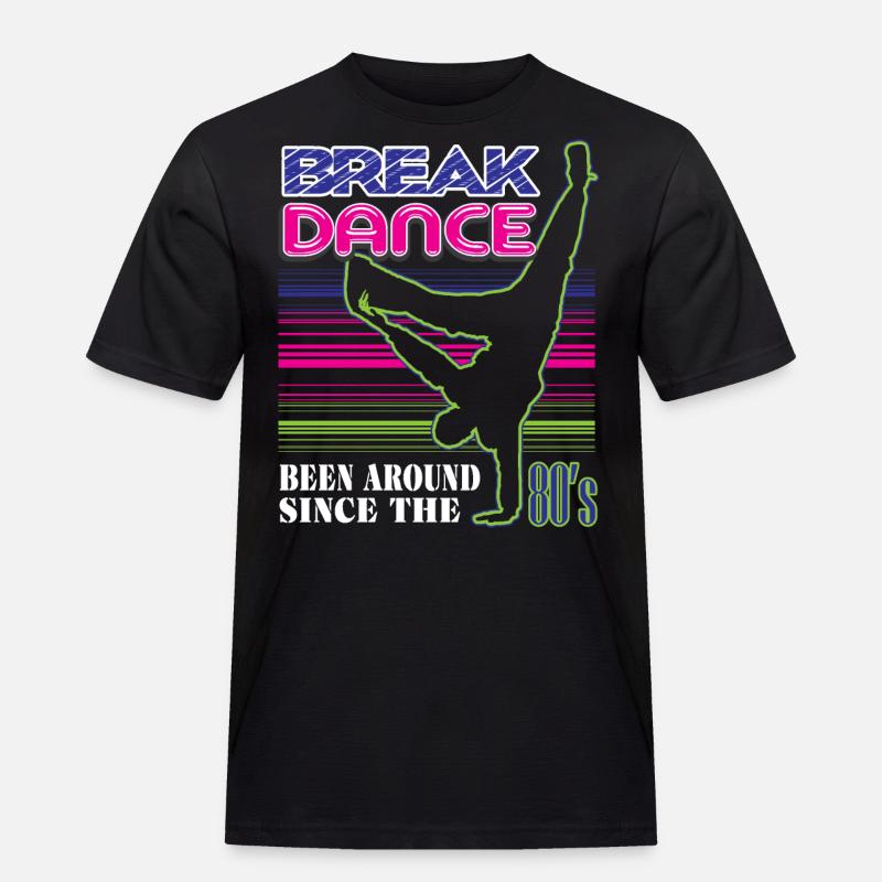 Breakdance - Männer Workwear T-Shirt - Schwarz