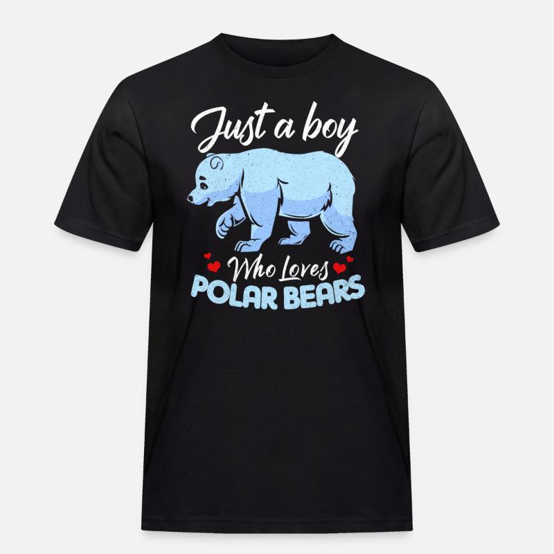 Eisbär - Männer Workwear T-Shirt - Schwarz