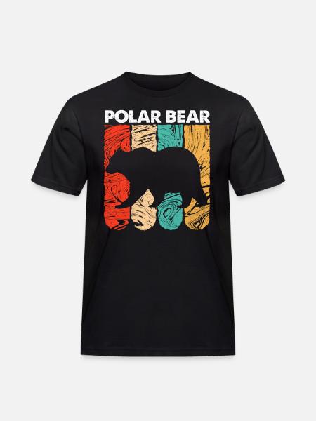 Polar bear - Men's Workwear T-Shirt - black