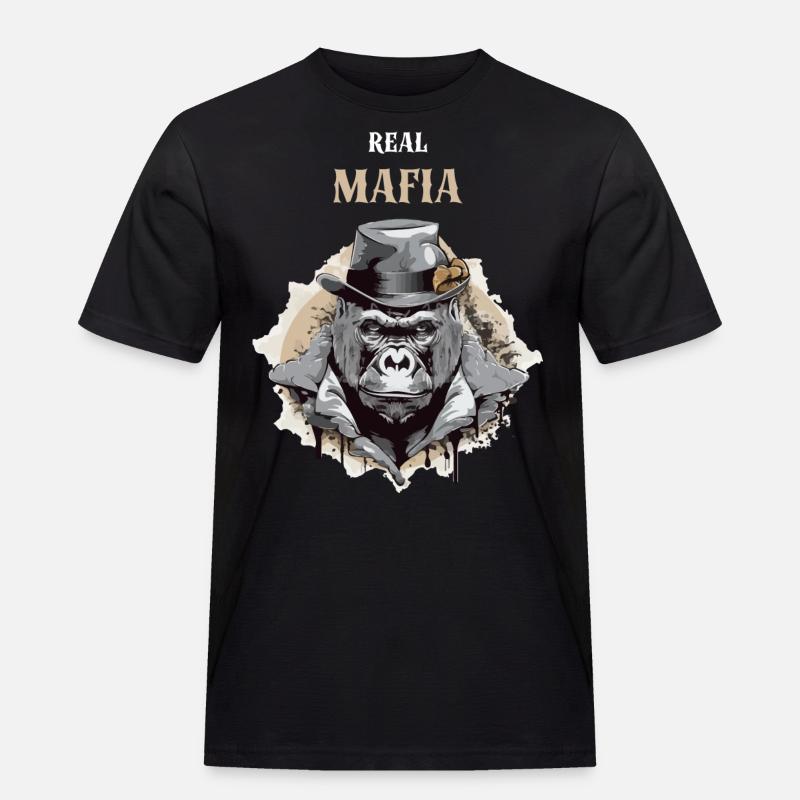 Die wahre Mafia - Männer Workwear T-Shirt - Schwarz