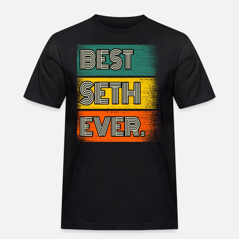 Seth Name Geschenk Spruch Lustig - Männer Workwear T-Shirt - Schwarz