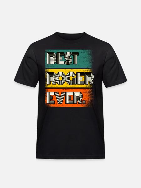 Roger Name Geschenk Spruch Lustig - Männer Workwear T-Shirt - Schwarz