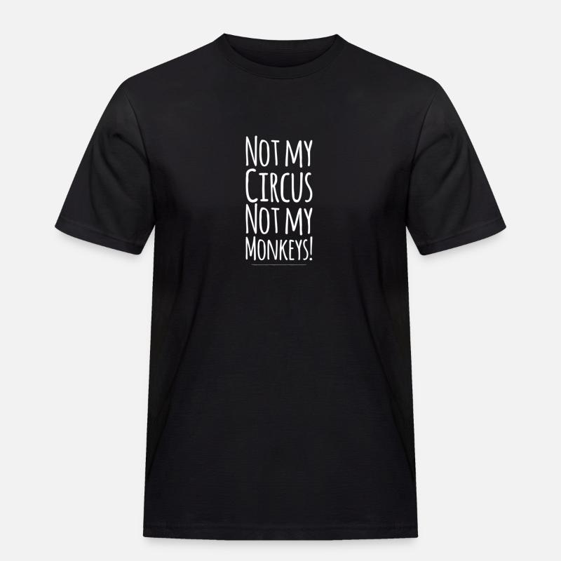 Monkey Circus - Men's Workwear T-Shirt - black