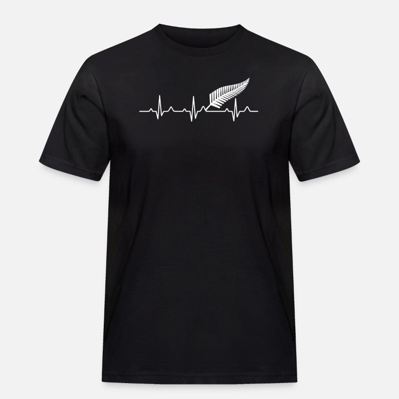 Neuseeland - Geschenk - Männer Workwear T-Shirt - Schwarz